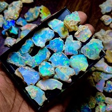 Cut Grade Opal Rough Lot AAA Grade 10 Pieces Large Size Ethiopian Welo Opal Raw