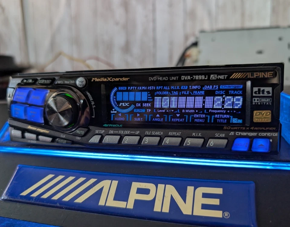 Alpine DVA-7899J TVE-T730 Set DVD HEAD UNIT In-Dash Monitor Car Audio Japan - Image 4 of 4