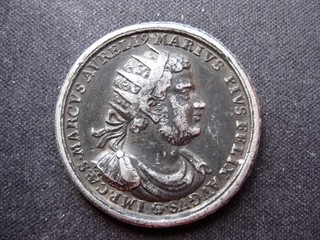 Sachsen Suiten Medaille v. Wermuth um 1700 Kaiser Marius 12 69g