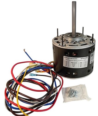 5.6'' Dia., 1/2 HP, 115V, 3 Speed, 1075 RPM Direct Drive Blower Motor 2152, 24587
