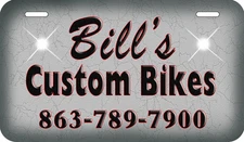 Custom Design By You Motorcycle License Plate Personalize Gifts Any Color 4"x7"