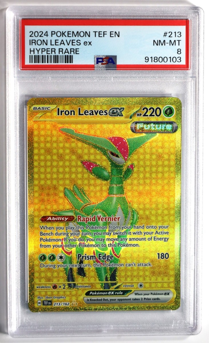 Pokemon TCG Iron Leaves ex - 213/162 Temporal Forces Hyper Pokemon TCG Iron Leaves ex - 213/162 Temporal Forces Hyper