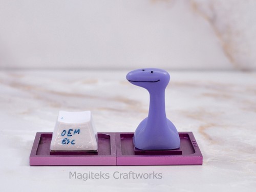 Earthbound Tessie 1 Artisan Keycap Loch Ness Monster Keycaps Tiny Limited - Picture 4 of 7