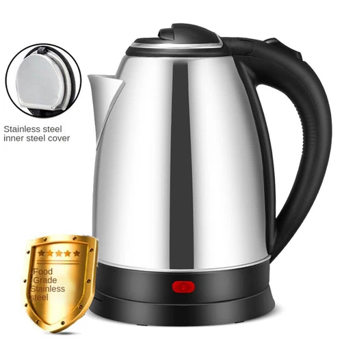 Cordless Electric Kettle 1.8L 1500W Stainless Steel Jug Overheat Protection 360°
