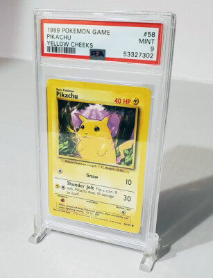 1999 Pikachu Yellow Cheeks PSA 9 MINT Pokemon Base Set WOTC