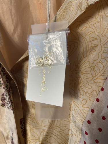 Free People Mes DEMOISELLES Paquerette Dress Handmade 100% Silk Size 8 NWT $590 - Picture 6 of 9