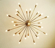 Antiqued Light 24 Arms Sputnik Brass Chandelier unique design Premuim chandelier