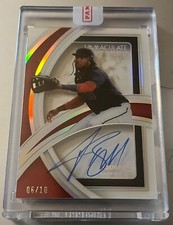2022 Panini Immaculate Baseball Josh Bell Clear Auto /10