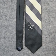 Eagles Wings Polyester Neck Tie Vanderbilt Commodores Diagonal Stripes 56x3.5