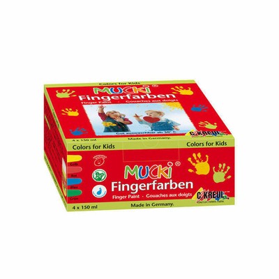 MUCKI Fingerfarben 4er Set  150 ml