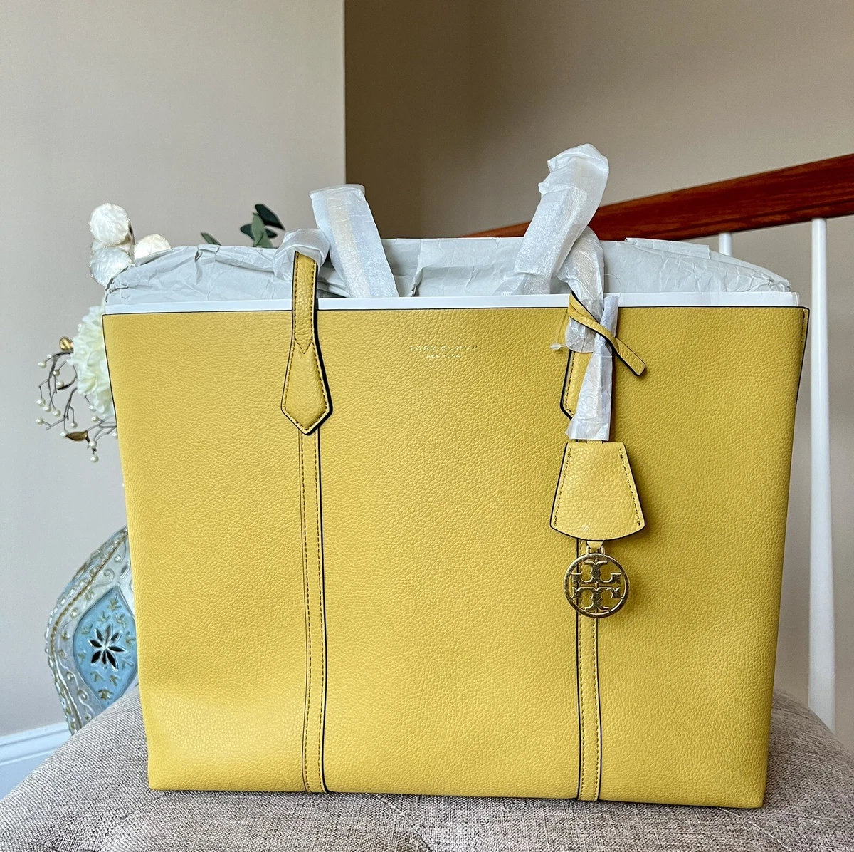 Perry Triple-Compartment Tote Bag, Handbags