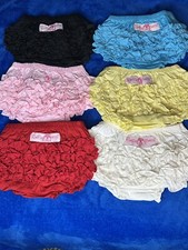 RuffleButts Diaper Covers for Infant Girls Red, Blue, Black, Yellow, Cream, Pink
