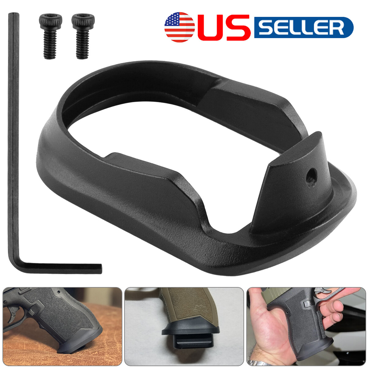 NEW Black Flared Aluminum Magwell Fit for PSA Dagger Compact A+++