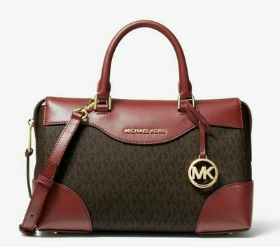 brandi small saffiano leather messenger bolsa