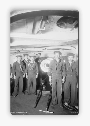 The U.S.S. Oregon Around the Time Nikola Tesla Went to America Fridge Magnets