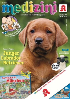 Neu! Medizini Poster 9/2024 Wimmel-Poster München Junger Labrador Retriever Hund