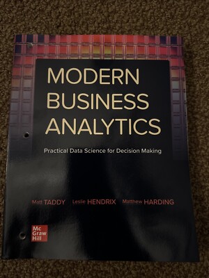 Modern Business Analytics  Practical Data Science for Decision Making  