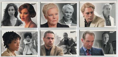 James Bond Archives 2015 Complete Skyfall Exp. [Heroes & Vill.] Chase Set 82-87