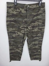 Social Standard Sanctuary Pants Womens XL Green Camo Pull On Jogger Boho Y2K