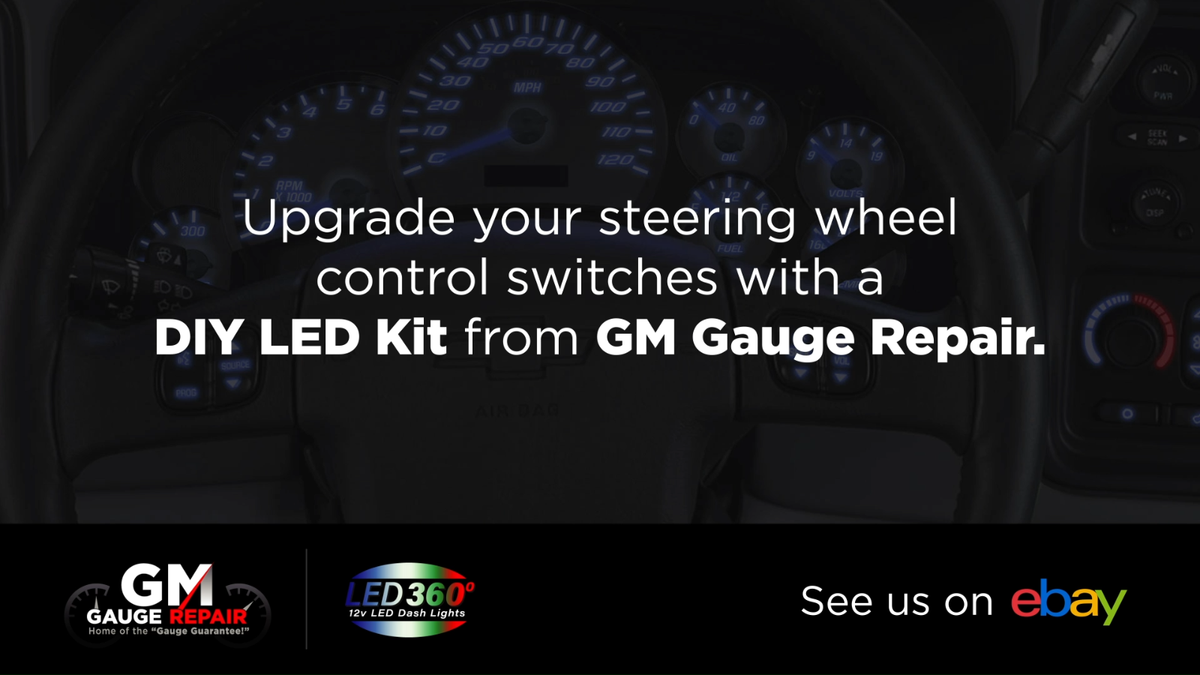 Car & Truck Upgrade Kits DIY Blue LED Upgrade Kit For GM Steering Wheel Controls (2003-2006 Models) - Lifetime Warranty Interior Switches & Controls For Subaru Forester - Foto 6