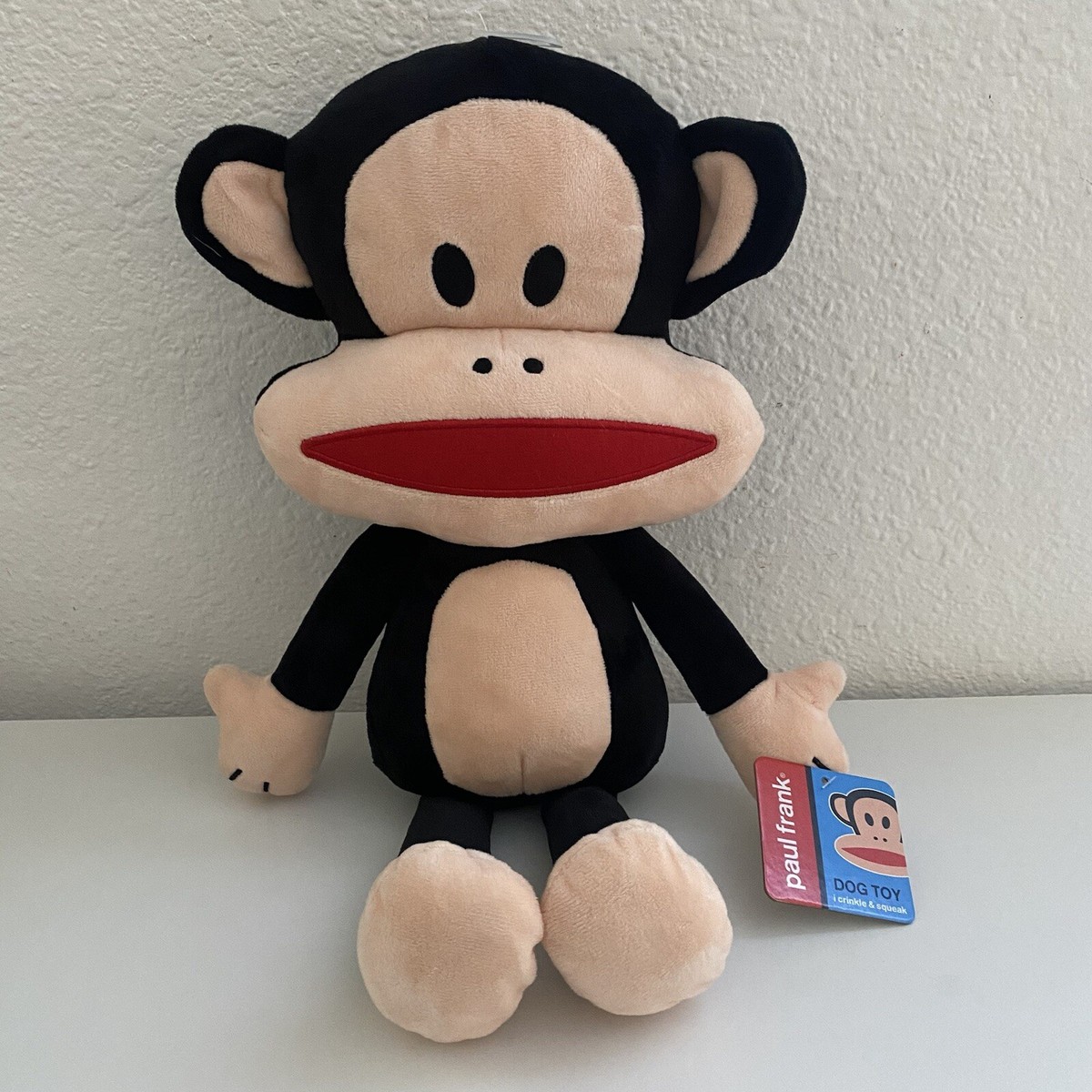 Paul Frank Crinkle & Squeak Julius The Monkey Jumbo Plush Stuffed