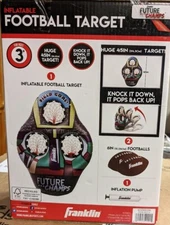 Franklin Sports Kids Inflatable Football Target Toss Throwing Game NEW NIB!