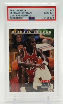 1992 Skybox USA Basketball MICHAEL JORDAN PSA 10 Gem Mint #41