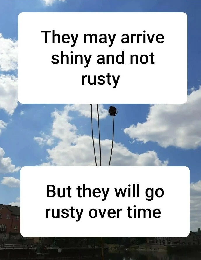 Cuffy's Metal triple teazel sculpture garden decoration - Image 4 of 4