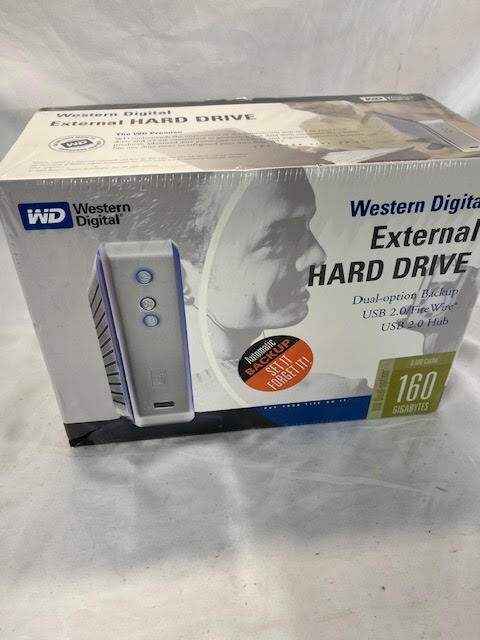 Western Digital External Hard Drive 8MB Cache 160 GB USB 2.0 Firewire USB 2.0 Hu-image