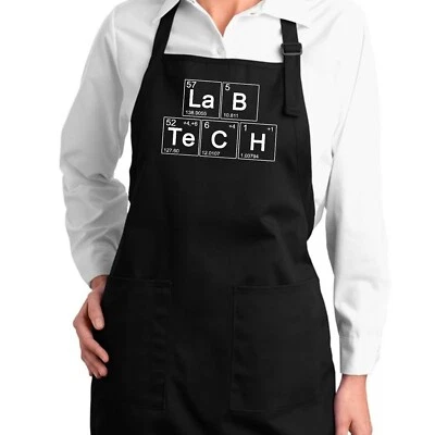 HANDMADE Lab Tech Apron Full-Length Lab Technician Lab Tech Periodic Table Med Tech gift