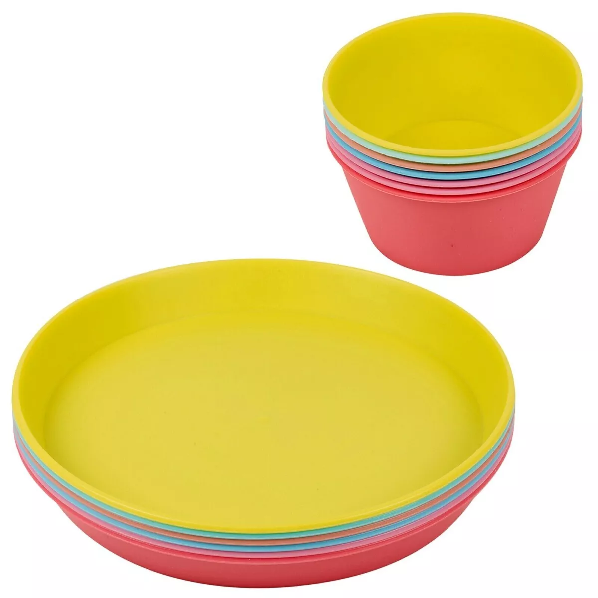 Plastic plates and bowls online