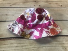 The Childrens Place Girls 18-24 Months Sun Hat Pink Floral COTTON