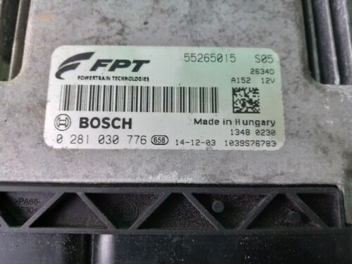 FIAT DOBLO 2015 1.6 DIESEL ENGINE CONTROL UNIT ECU 55265015 0281030776 - Picture 2 of 4