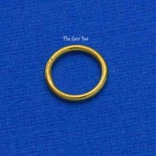 7MM 20 Gauge 14K Solid Yellow Gold Large Round CLOSED Jump Ring Finding