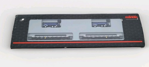 Märklin Spur Z 82583 Set – Niederbordwagen mit LKW – Top Zustand in OVP | Zustand: Gebraucht