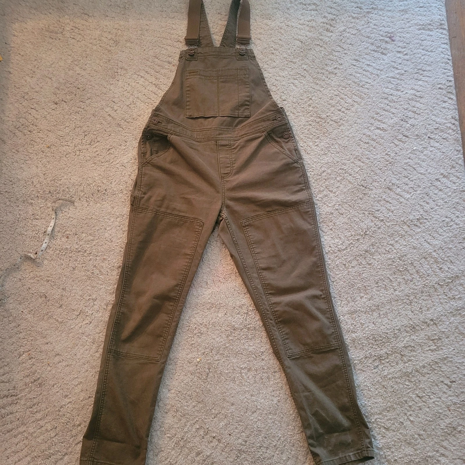 REI Co-op Women’s Utility Bib Overalls Brown Canvas Workwear Size 6 Outdoor