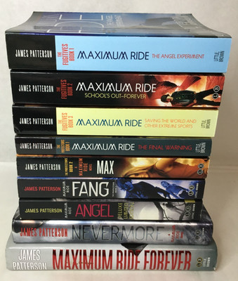 Lot of 9 Complete MAXIMUM RIDE Series Books 1-9 by James Patterson