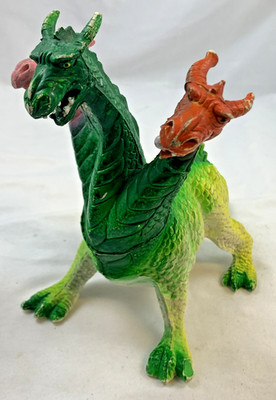 Chitech Vintage Dreiköpfiger Drachen Monster Figur 1984 Chinasaurus 80er MOTU