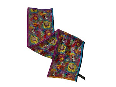 Laurel Burch All Multicolor Silk W / Cats Print Women s Rectangle Scarf