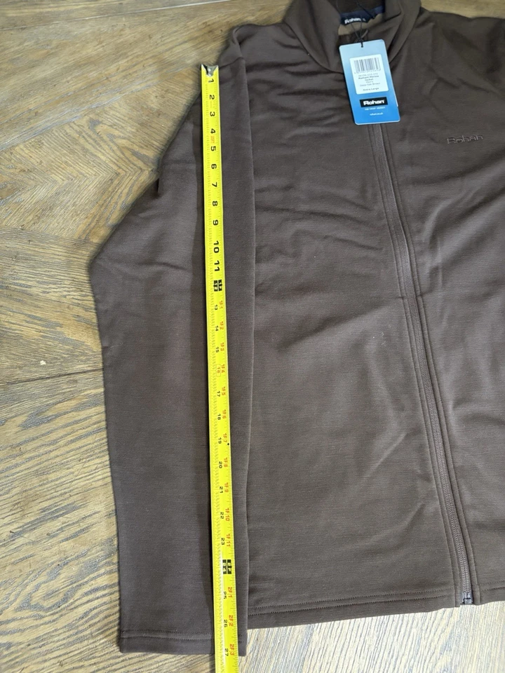 Chaqueta Rohan Merino Radiante XL Roble Profundo Marrón Cremallera Completa Manga Larga NUEVA CON ETIQUETAS Foto 4 de 4