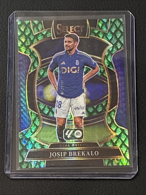 2025-26 Panini Select La Liga Josip Brekalo Real Oviedo Dragon Scale Prizm # /28