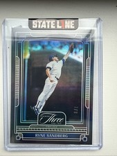 2025 Panini Three and Two #71 Ryne Sandberg Black #/8