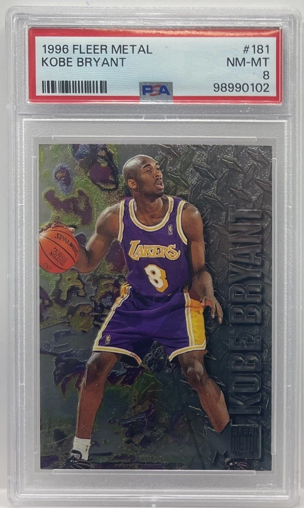 Kobe Bryant Basketball Grade 8 Rookie Sports Trading Cards