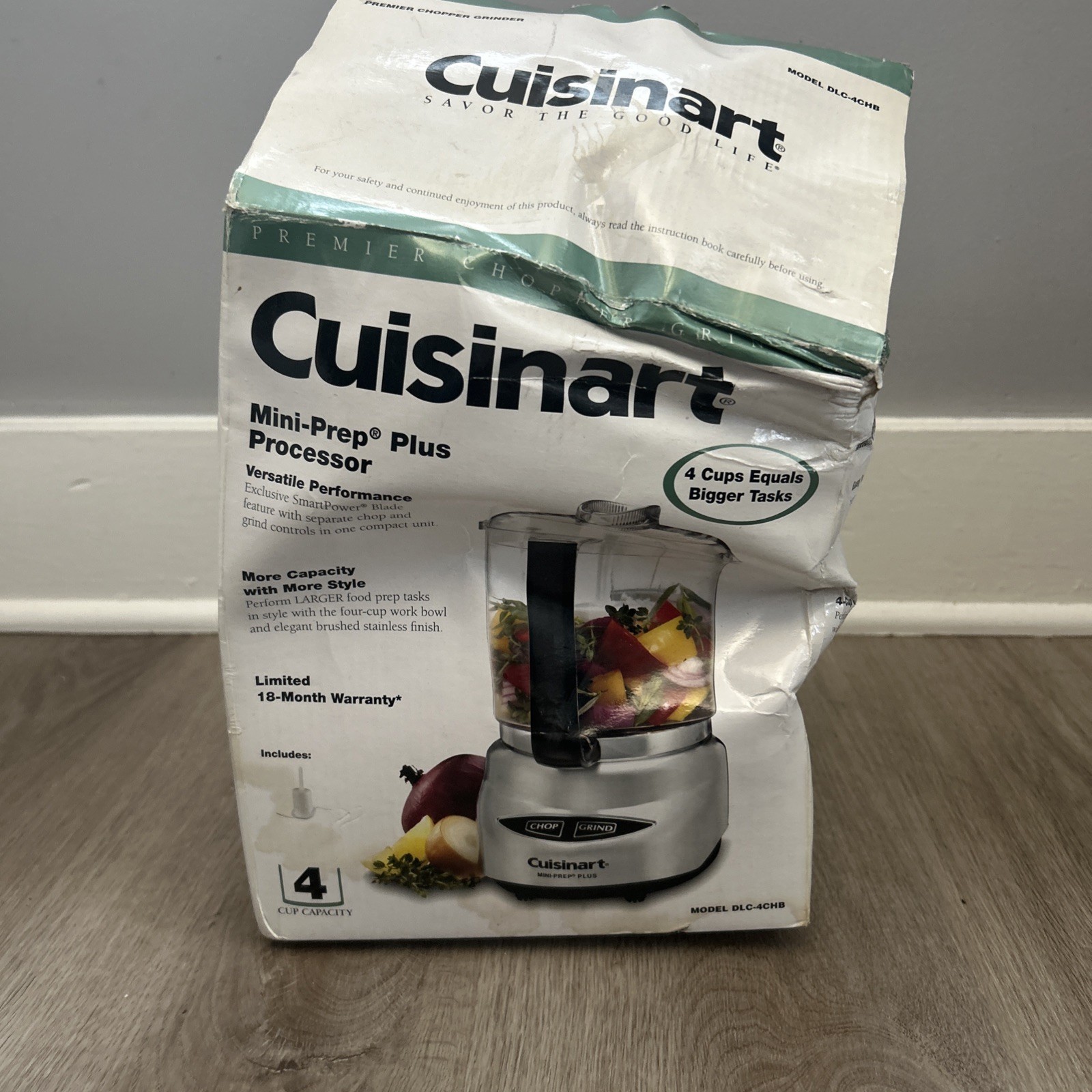 Cuisinart Mini Prep Plus 4 Cup Food Processor DLC-4CHB New O