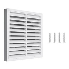 Oblique Louver Vent with Filter for Use in Storage Sheds and Commercial Spaces