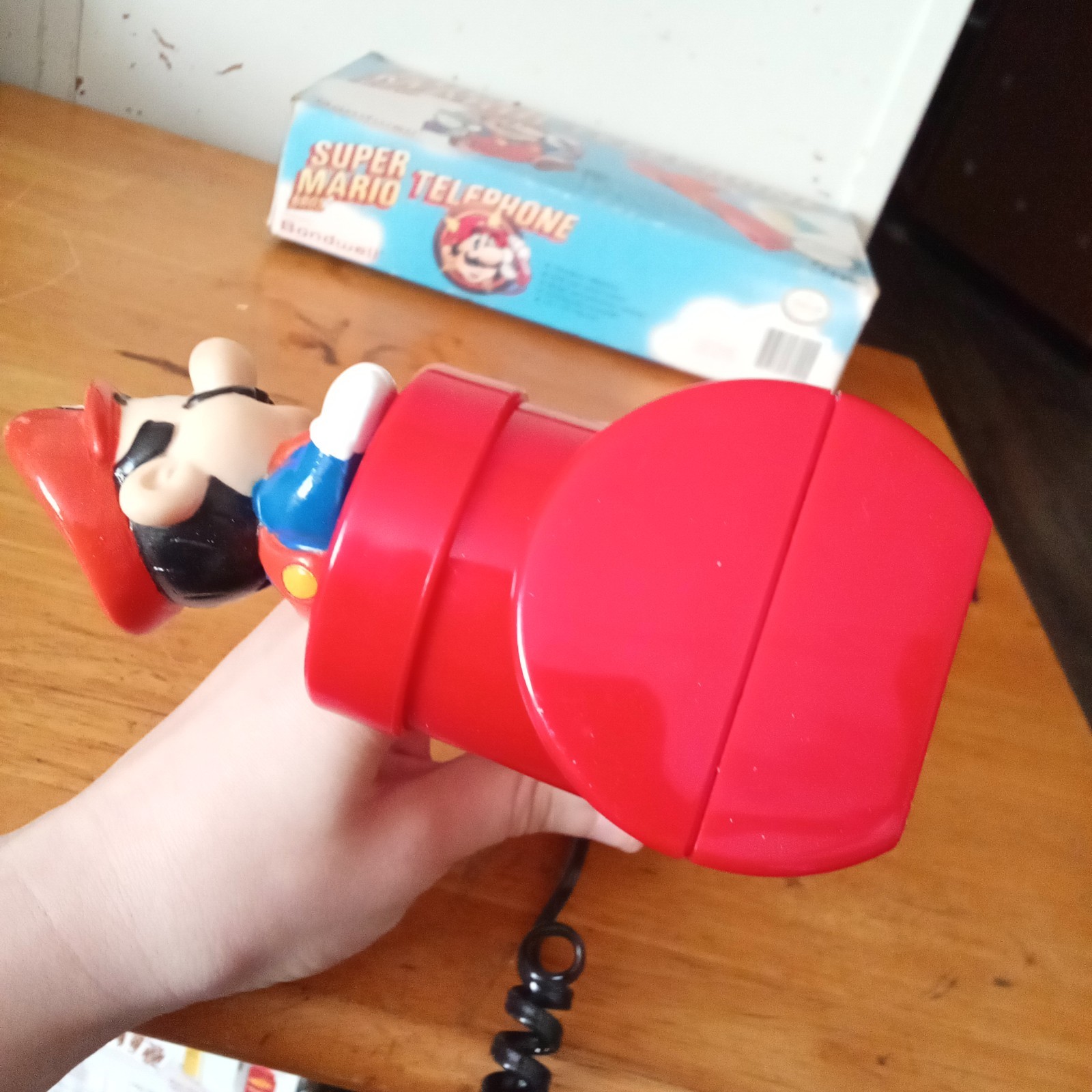 Vtg 1990 Super Mario Bros. 2 Telephone In Box Red Pipe W/ Instructions Warranty