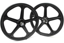 Skyway Bmx 20 Tuff Wheels Black 9-tooth Cassette Retro New Wheelset 38 14mm Skyway Bmx 20 Tuff Wheels Black 9-tooth Cassette Retro New Wheelset 38 14mm