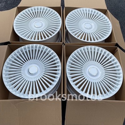 24'' GLOSS WHITE MULT SPOKE STYLE FORGED WHEELS RIMS FITS FOR BENTLEY MULSANNE II