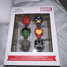 Hallmark Ornaments Marvel Set Of 6 Mini Ornam...