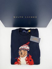 Polo Ralph Lauren Bear Sweater NWT  Size M  Holiday Limited  Rare